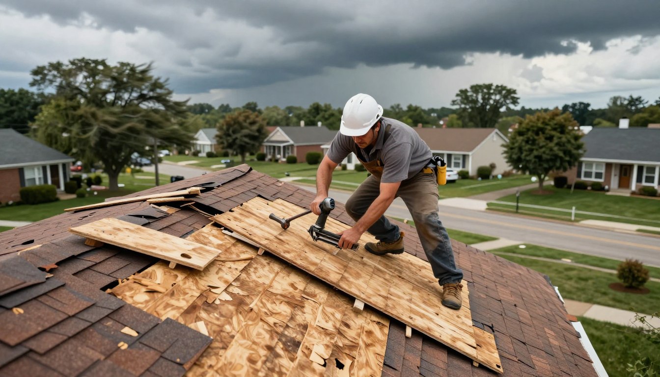 How Can Storm Damage Roof Repair in Ivanhoe Estates Prevent Long-Term Structural Issues?